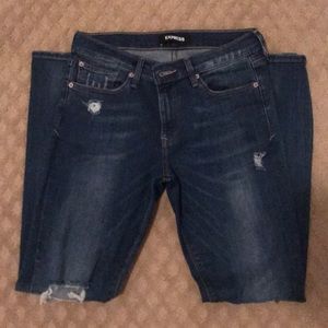 EXPRESS Cropped Skinny Midrise Jeans- Size 8R